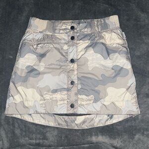 Stio Camo Midi Skirt in Gray, Cream, White